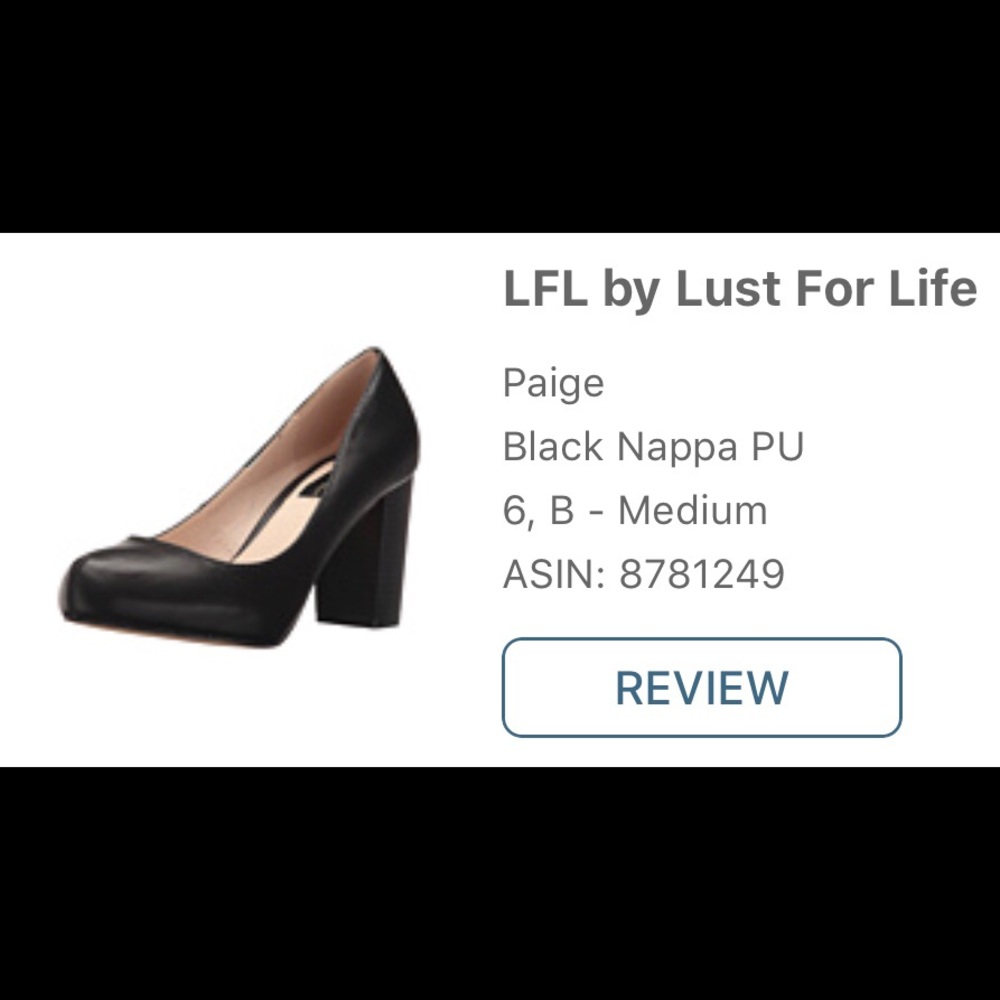 LFL by Lust For Life, black heel pumps